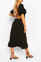 Thumbnail for your product : boohoo Lace Panel Ruffle Hem Midaxi Dress