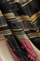 Thumbnail for your product : Temperley London Athena Draped Printed Silk-chiffon Dress