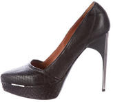 Thumbnail for your product : Lanvin Snakeskin & Leather Platforms
