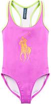 Thumbnail for your product : Ralph Lauren Logo print swimsuit 2-4 years