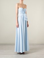 Thumbnail for your product : MSGM strapless ruched dress - women - Polyester - 46