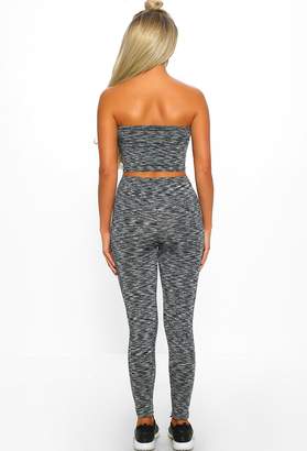 Pink Boutique Play No Games Grey Leggings Co-Ord