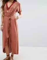 Thumbnail for your product : Honey Punch Wrap Front Tea Dress