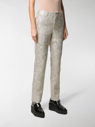 patterned skinny trousers womens