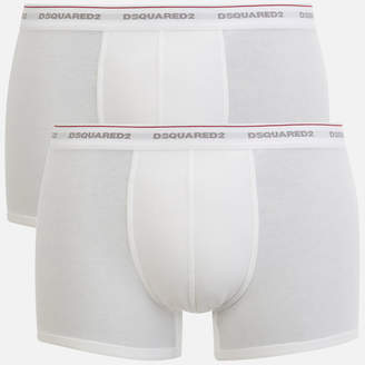 DSQUARED2 Men's Jersey Cotton Stretch Trunk Twin Pack Boxers