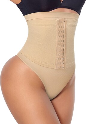 SEXYWG Women High Waist Thong Shapewear Waist Trainer Tummy Control Knicker  Panty Slimmer Girdle - ShopStyle