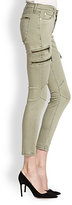 Thumbnail for your product : Hudson Skinny Zipper Cropped Cargo Pants
