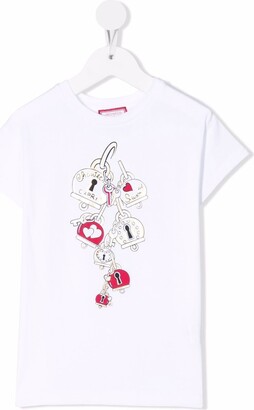 Simonetta graphic-print cotton T-shirt