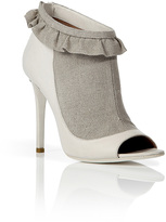 Thumbnail for your product : Laurence Dacade Ivory Bi-Fabric Booties