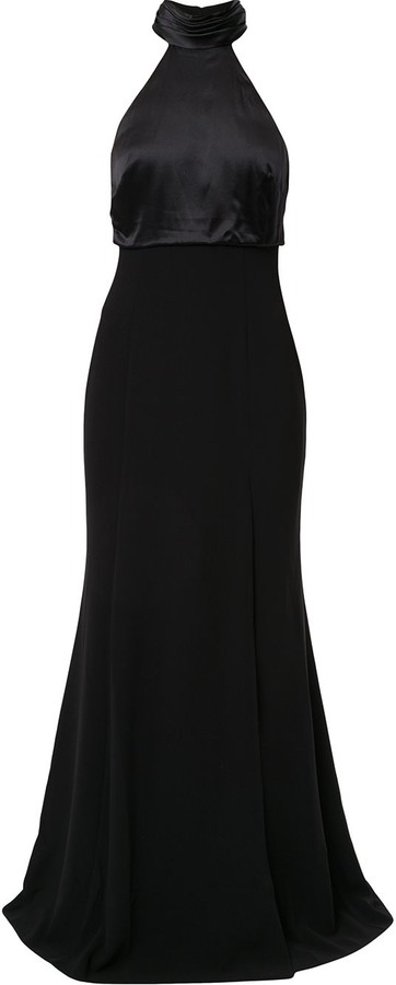 Cinq Ã  Sept Alexandra halterneck gown - ShopStyle Evening Dresses