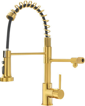 East Urban Home Drinking Water Faucet In Kitchen Pull Down Filter Purifier Sink Tap Black And Nickel Gold Independent Outlet Configuration Filter Kitchen Faucets
