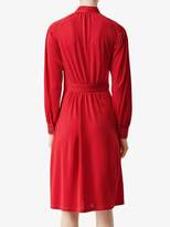 Thumbnail for your product : Burberry Topstitch Detail Jersey Tie-neck Dress