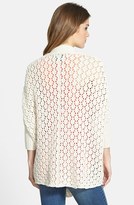 Thumbnail for your product : Lucky Brand Crochet Knit Long Cardigan
