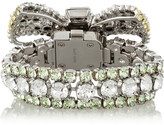 Thumbnail for your product : Miu Miu Silver-plated Swarovski crystal bracelet