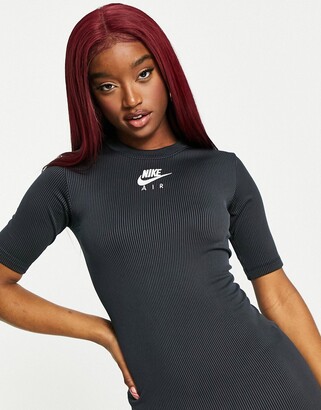 Nike Air bodyson dress in black rib