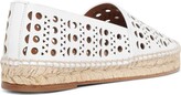 Thumbnail for your product : Alaia Woman White Perforated Leather Espadrilles