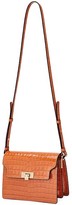 Thumbnail for your product : Marge Sherwood Croc-Embossed Leather Shoulder Bag