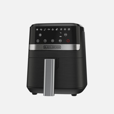 Black & Decker BLACK+DECKER Purify 2QT Air Fryer, Timer with Auto Shut-off and Shake Reminder, Digital LED Touchscreen and 9 Presets, 1000W, Dishwasher Safe Parts