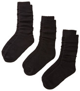 Thumbnail for your product : Ecco Tipped Cuff Dress Sock - 3 pack