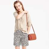 Thumbnail for your product : J.Crew Linen bermuda short in leopard print