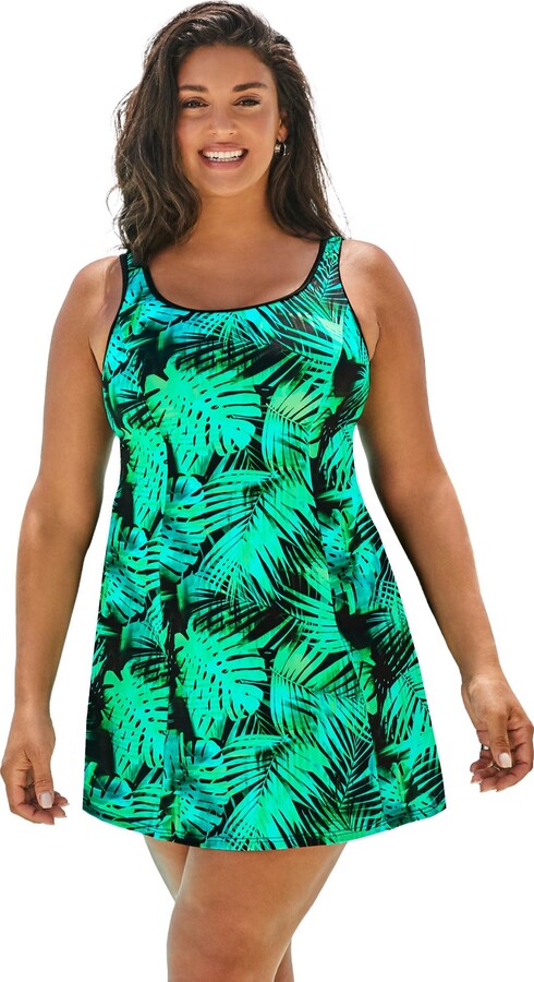 Swimsuits for All Chlorine Resistant Tank Swimdress