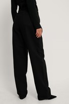Thumbnail for your product : NA-KD Front Pleat Wide Leg Denim
