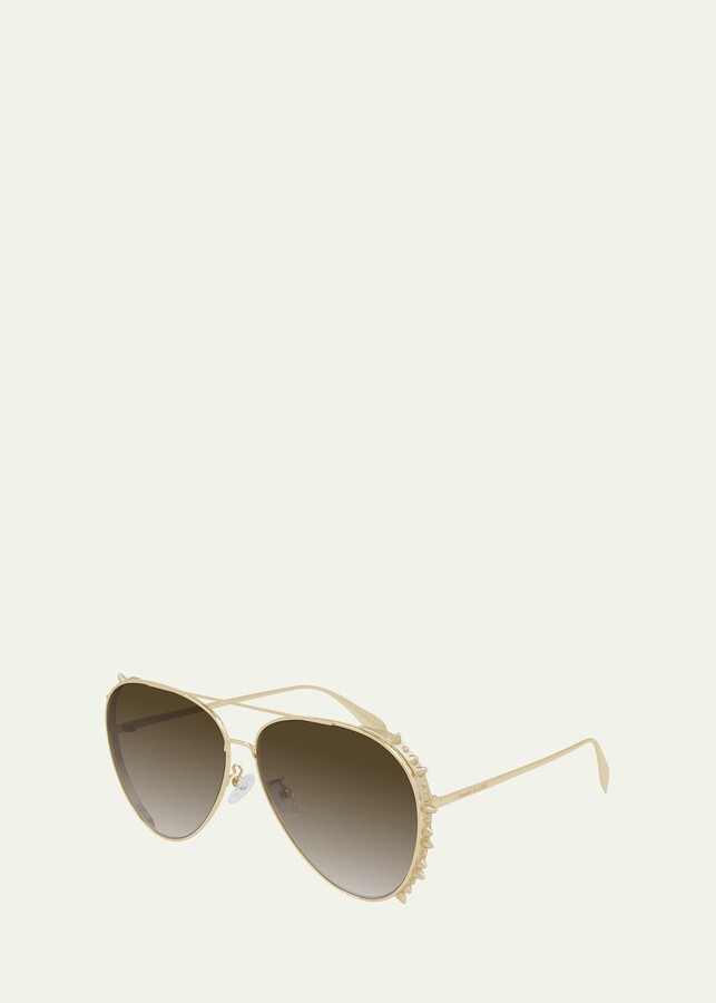 aviator sunglasses with studs