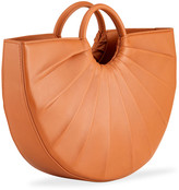 Thumbnail for your product : DLYP Bender Midi Pleated Calfskin Tote Bag