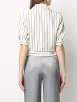 Thumbnail for your product : Emporio Armani Striped Cropped Shirt