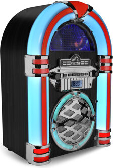 Victor Bluetooth Jukebox Speaker with FM Radio & Multicolor LED Lighting