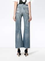 Thumbnail for your product : RE/DONE Levi's Distressed high waisted cropped jeans
