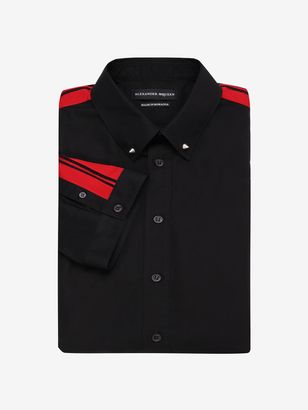 Alexander McQueen Grosgrain Detailed Shirt