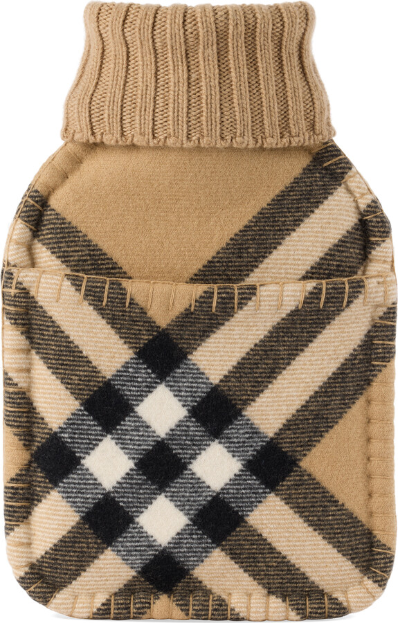 Burberry Beige Giant Check Hot Water Bottle Cover