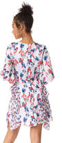 Thumbnail for your product : Tanya Taylor Floral Ikat Silk Stripe Faretta Dress