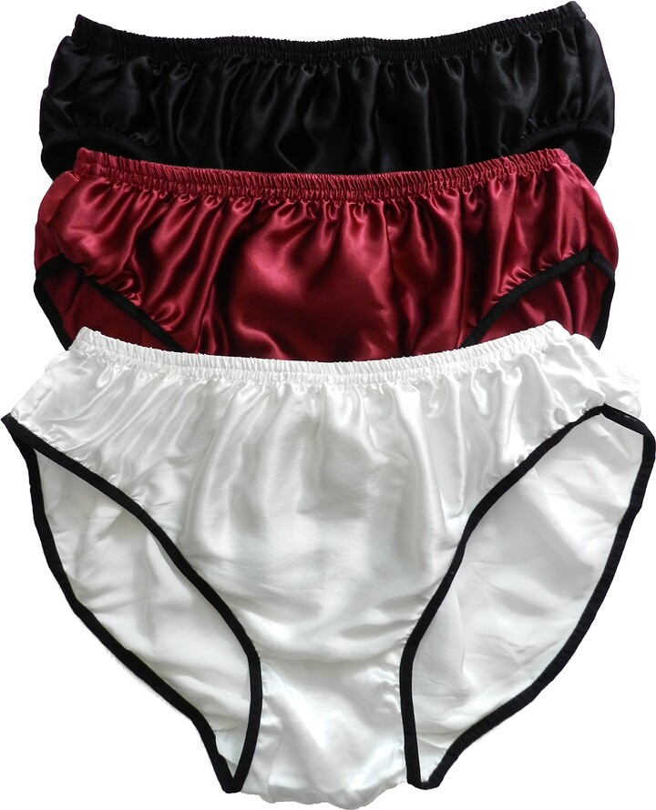 Panasilk Mens 100 Silk Bikini Underwear Briefs 3 Pairs in One Economic