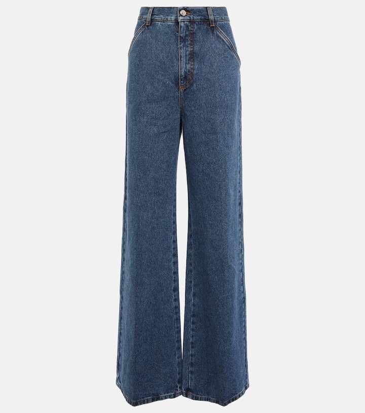 Chloé High-rise wide-leg jeans