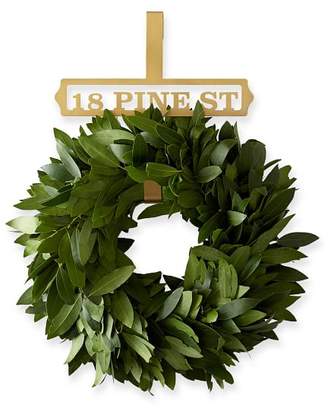 Brass Finish Wreath Hanger