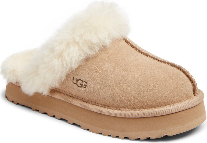 UGG Kids' Disquette Genuine Shearling Trim Slipper