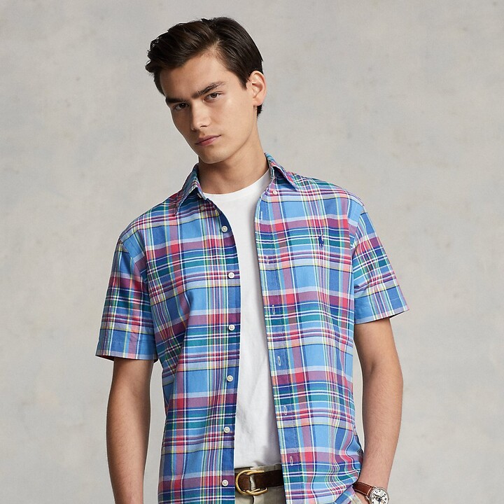 Ralph Lauren Classic Fit Plaid Oxford Shirt ShopStyle