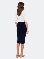Thumbnail for your product : ATM Anthony Thomas Melillo Wool Blend Midi Sweater Skirt