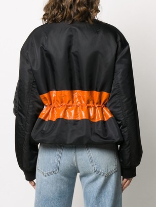 Givenchy Contrast Band Bomber Jacket