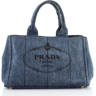 prada denim bag