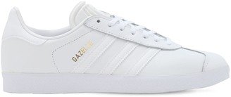 white leather gazelles mens