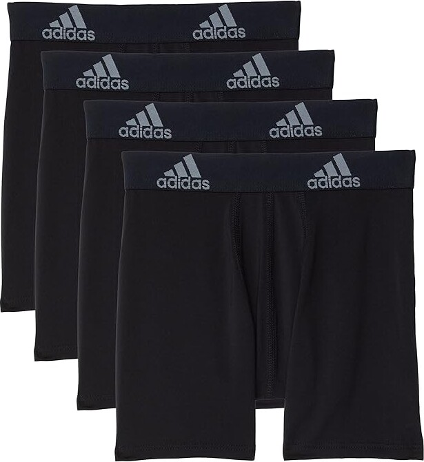 Adidas Originals Kids Performance Boxer Briefs Underwear 4-Pack (Big Kids)  (Black/Grey) Boy's Underwear - ShopStyle