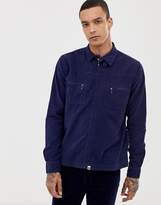 Thumbnail for your product : Pretty Green zip through fine cord jacket in navy