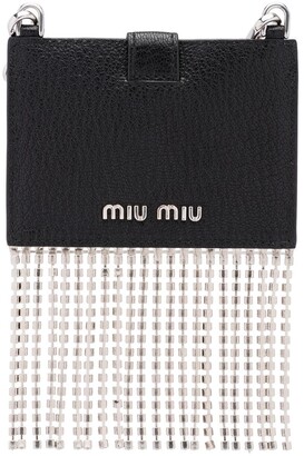 Miu Miu Crystal-Embellished Cardholder