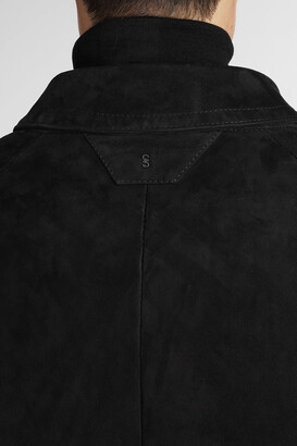 Salvatore Santoro Coat In Black Leather