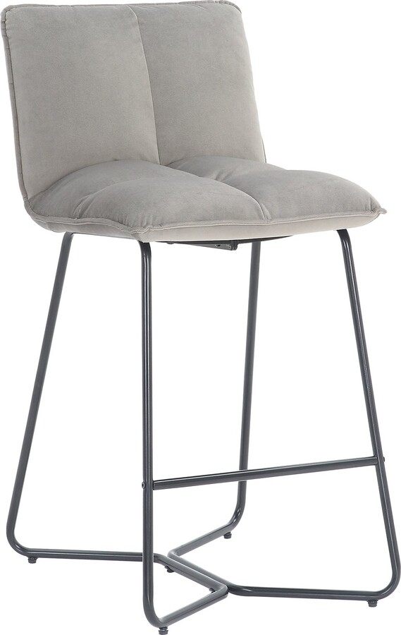 Dunelm Logan Counter Height Bar Stool, Velvet Grey ShopStyle