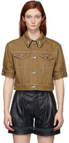 Thumbnail for your product : Chloé Brown Denim Short Sleeve Jacket