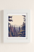 Thumbnail for your product : Urban Outfitters Kurt Rahn Mountains Through The Trees Art Print in White matte at
